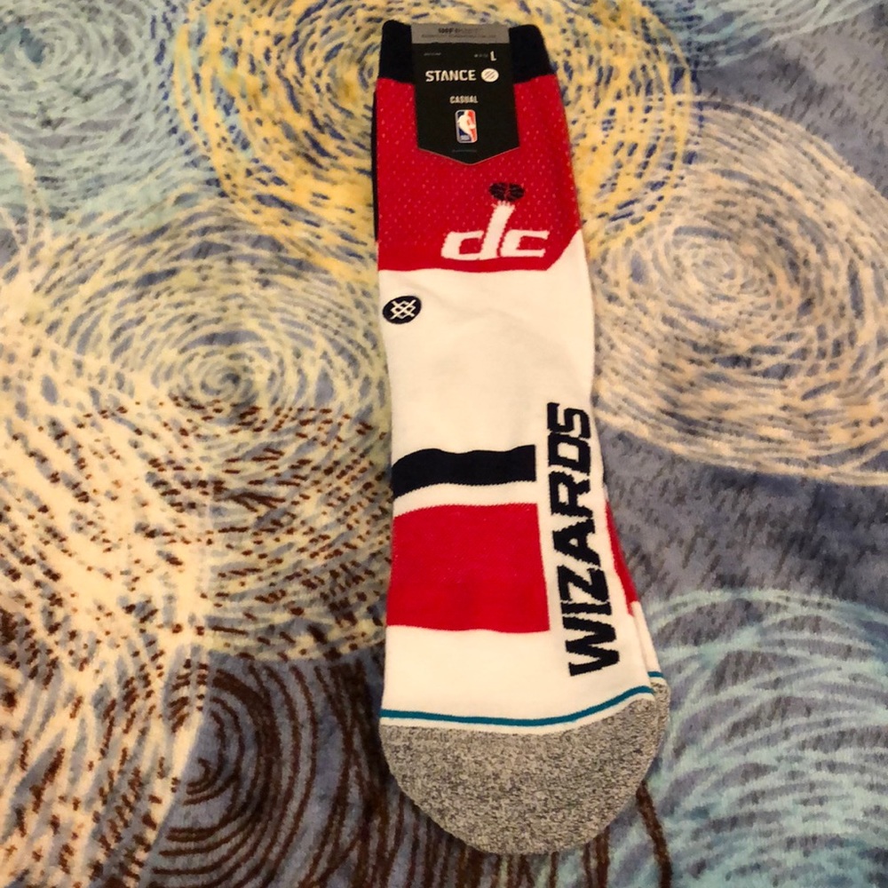 WASHINGTON WIZARDS LARGE CASUAL STANCE SOCKS